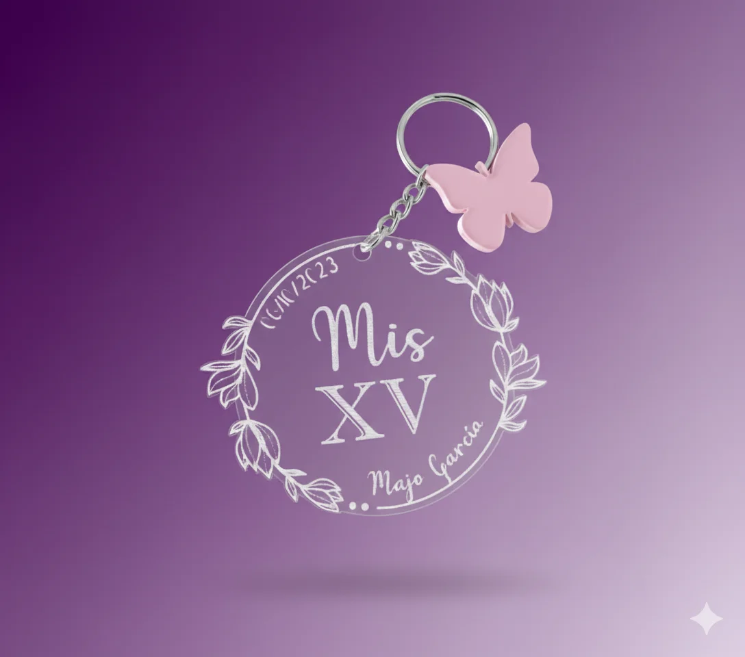 imagen de llavero Alas de Quinceañera